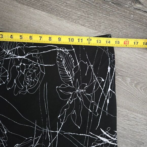 Monte Y2K Floral Whimsygoth Boho Slip Ruffled Hem Midi Skirt Size Medium - Picture 5 of 9